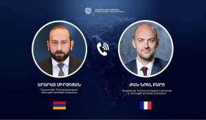 Արարատ Միրզոյանը Ֆրանսիայի պաշտոնակցի հետ քննարկել է Հայաստանի և Ադրբեջանի միջև խաղաղության պայմանագրի կնքման վերաբերյալ հարցեր
