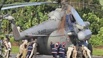 Հնդկաստանի նախագահին տեղափոխող ուղղաթիռը խրվել է թարմ բետոնի մեջ