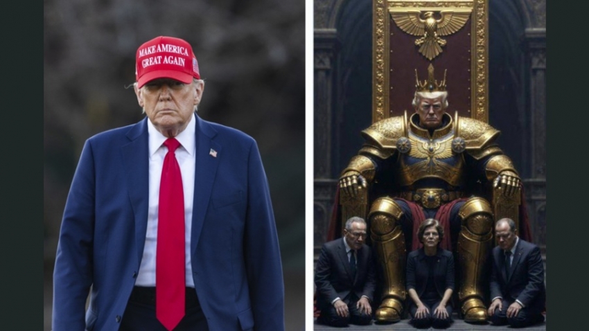 Թրամփը Truth Social-ում վերահրապարակել է իր՝ որպես կայսեր լուսանկարը