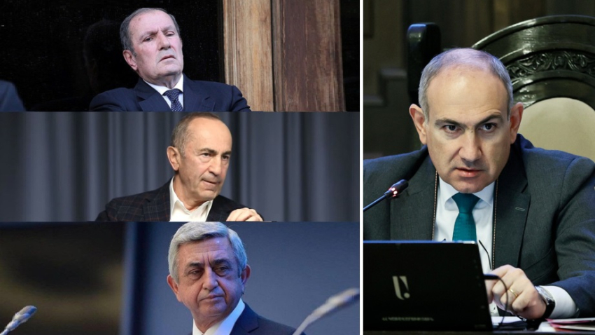Հերի՛ք է մութ անկյուններում խոսեք, Ռոբերտ Քոչարյան, Սերժ Սարգսյան, Լևոն Տեր-Պետրոսյան, բան ունեք ասելու, եկեք ուղիղ եթերում խոսենք, մեկն՝ ընդդեմ երեքի. Փաշինյան