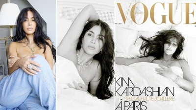 Քիմ Քարդաշյանը թոփլես՝ Vogue-ի համար. ինքնավստահություն, զարդեր և թաքնված հարված Քանյեին