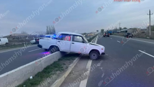 Երևան-Երասխ ավտոճանապարհին բախվել են «IVECO»-ն և «ՎԱԶ 2107»-ը․ կա տուժած