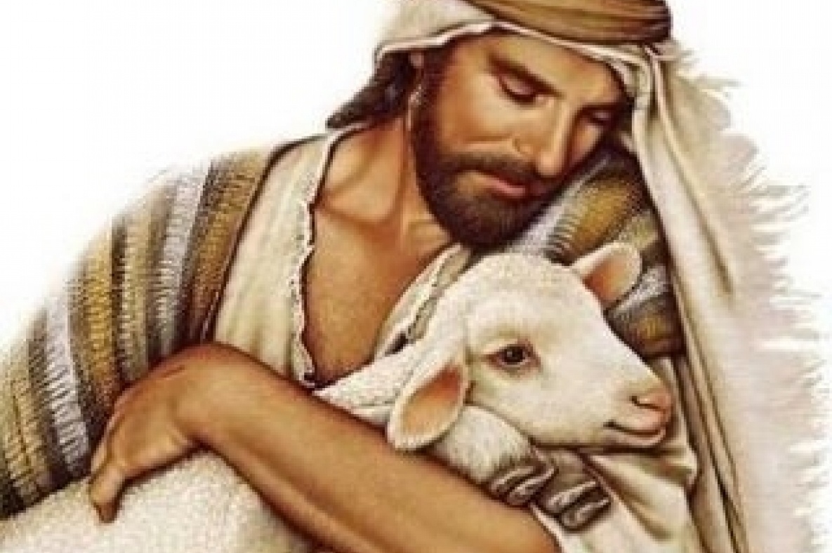 О добром пастыре. Пастух ищет овечку. Набор для вышивания Библейская. Итальянский пастух. Статуэтка мужчины с овечкой на руках.